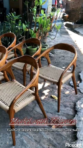 Kursi makan rotan / Kursi makan jati / kursi makan custom