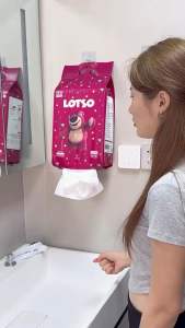 Disney Lotso Disposable Face Towel Hanging Removable Thickened Face Wash Strawberry Bear Soft Towel 你Pearl Pattern草莓熊纯棉超厚加大洗脸巾/抽取式擦脸卸妆棉柔
