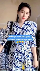 Dres Batik Mewah Virall Cantik Batik Premium PF 8031 8032