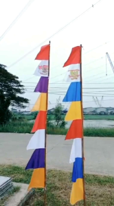 Bendera Umbul Umbul Warna Warni 8 Mata isi 1 Pcs