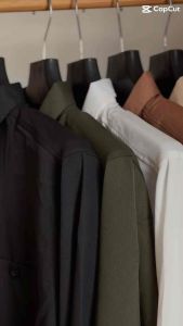 Louis เสื้อเชิ้ตผู้ชาย 2 กระเป๋า ผ้า cotton premium