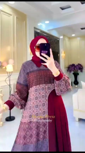 gamis modern gamis Lionel Richie edisi Louisa dress Amore by ruby gamis busui