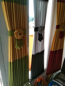 gorden kupu kupu minimalis gorden pita ikat tengah kombinasi katun embos