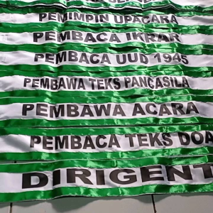 Selempang Petugas Upacara untuk SDIT, SMPIT, dan SMAIT 10 pcs