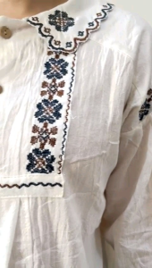 ●ECLAIRE● 003 Blouse Blus Crop Babydoll Embroidered Bordir Embroidery Etnik Boho Vintage Casual Kasual Korea Kerja Import zsbb