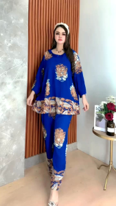 NJMB007 | SETELAN CELANA PANJANG SUPER JUMBO PREMIUM RAYON SUPER // CELANA PANJANG BATIK CAP PEKALONGAN