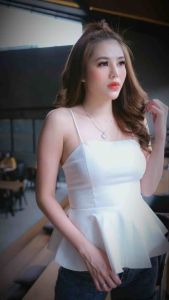 ZAHRA Atasan Scuba Peplum & A-Line Tanktop Wanita