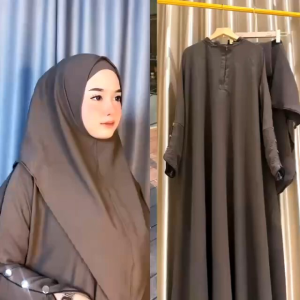 Set Abaya Umami: Desain & Bahan Nyaman