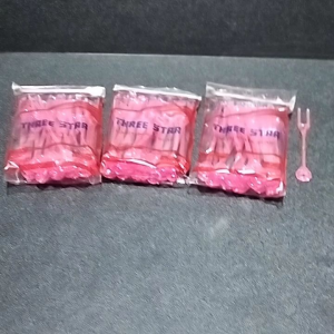 Garpu Plastik Kecil Kue Buah Puding Isi 25 Pcs