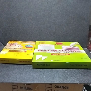 Plastik Segitiga Papping Bag Penghias Kue Isi 100 Pcs