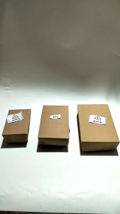 25 Pcs Lunch Box Paper Kraft Laminasi Ukuran S M L | Dus Kotak Makanan Take Away Paper Craft