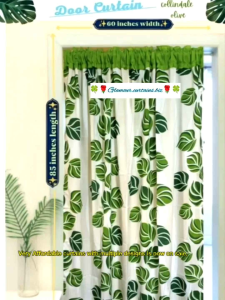 glamour curtain door size curtain/ kurtina pangpinto mahaba 1.5meter lapad x 7ft haba/ door or wall curtain