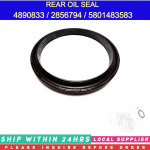 4890833 REAR CRANKSHAFT OIL SEAL 2856794 / 5801483583 [155 x 130 x 12.5mm] [LIMITED LOCAL STOCK! SHIP IN 24HRS] COMPATIBLE: 1403960 / 6901066 / 8457645 / 704687A1 / ER5801483583 / 504241910