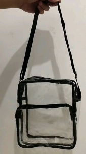 Paters OLS Plastic Kama Transparent Sling Bag: A Compact & Adjustable Option for Men & Women