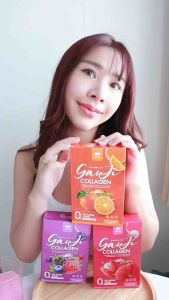{2แถม1} คอลลาเจนแท้เกาหลี ผิวใส เด้ง กระดูก ฝ้า แบรนด์กันจิ Ganji Collagen Type 2 เข้มข้น ผสมวิตซีและกลูต้า 3รสชาติ ไม่คาว