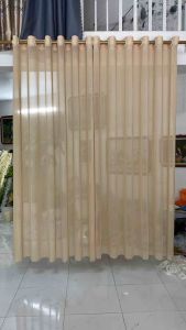 Rèm von nâu sữa nhạtrèm spa hợp trang trí che mờ rèm cửa sổ rèm cửa chính sun sóng nhân đôi