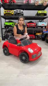 Np Toys รถเด็กนั่ง รถแบตเตอรี่เด็กนั่งทรงพอร์ช บังคับผ่านมือถือได้ ขนาด1มอเตอร์ No.232