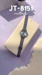 JAM TANGAN WANITA JT 8151 JIMSHONEY TIMEPIECE ANTI AIR FREE BOX + BATERAI STAINLESS STEEL JAM PASTEL COLOUR