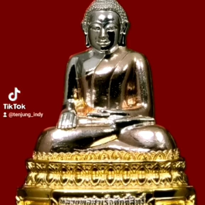 พระชัยวัฒน์ หลวงพ่อสำเร็จศักดิ์สิทธิ์รุ่นประวัติศาสตร์ตำรวจ เนื้อทองทิพย์​  ***ขนาดองค์พระ หน้าตักกว้าง 1.5 ซม. สูง 2.0 ซม. ( ร้านนี้ขายแต่พระแท้)