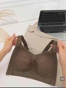 Hi.sweetie🎀[Ready Stock] Full Coverage Minimizer Anti-Sagging Compression Seamless Bra Plus Size Liquid Jelly Lift大胸显小提拉