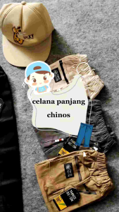 Celana Anak Laki-Laki Slim Fit Motif Strip Usia 3-6 Tahun