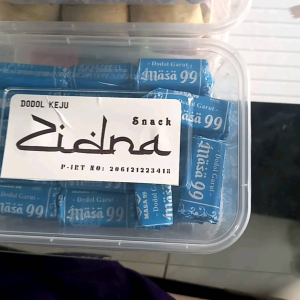 Dodol Garut Zidna Rasa Keju isi 500 gr Packing Box Plastik