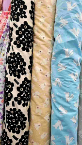 ผ้าเมตร/ผ้าหลา ผ้าคอตตอนญี่ปุ่น หน้ากว้าง 45นิ้ว ลายมินิมอล ลายสัตว์ ดอกไม้น่ารักๆ