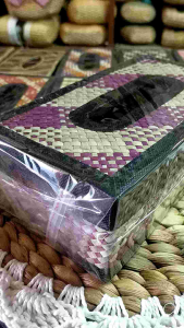 box tissue cantik - box tissue akar wangi - tempat tisu murah - kotak tisu motif andong - kerajinan kotak tisu