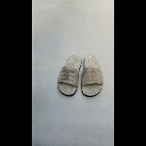 Dép quai ngang nam ông địa da sáp đế mỏng nhẹ êm chân  may viền toàn bộ