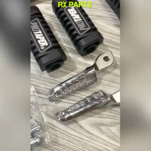 SEPAKET FOOTSTEP / STEP DEPAN KARET LIS WARNA IMPORT + FOOTSTEP STEP BELAKANG IMPORT FULL CHROME - BISA UNTUK SEMUA JENIS MOTOR BEBEK DAN MOTOR BESAR ( 2 TAK DAN 4 TAK ) UNIVERSAL MOTOR