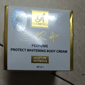 kem body mềm A COSMETICS PERFUME PROTECT WHITENING BODY CREAM MOISTURE WHITENING SPF45+ DƯỠNG TRẮNG DA TOÀN THÂN HƯƠNG NƯỚC HOA KHÔNG BẮT NẮNG.