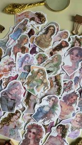 Dekorasi Jurnal Aesthetic: 10 Pcs Stiker Karakter Lucu Untuk Fashion Girl