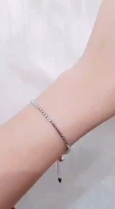 Gelang Titanium Rantai Italy & Silver Model Simple