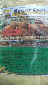 JAMU HERBAL NYEOR EJUH 2 BUNGKUS UNTUK SEMUA JENIS TERNAK AGAR SEHAT & SUBUR