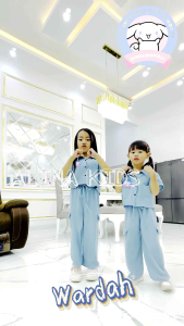 CINNAMOROLL SETELAN CROP CARGO ANAK 2THN-12THN BAHAN CRINGKLE AIRFLOW PREMIUM/CEY 2024