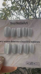 10Pcs Set Kupal/ KuKu Palsu Cat Eye/ Cat Eye Polos/ KuKu Palsu Polos/ Kuku Pendek/ Fake Nails Fashion