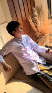 Koko sultan Langan panjang motif abstrak elegan