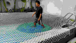 jaring pengaman kolam renang bahan nilon
