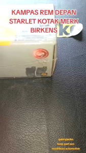 KAMPAS REM DEPAN STARLET KOTAK MERK BIRKENS