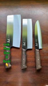 ( Tặng đá mài dao ) BỘ DAO NHÀ BẾP THÉP CHUẨN CAO CẤP ĐỜI MỚI - SẮC BỀN KHÔNG GỈ -  HOÀN THIỆN TỈ MỈ TỪNG CÔNG ĐOẠN