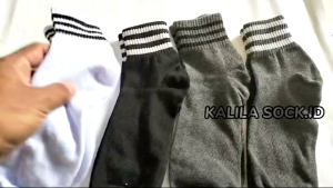 Kaos Kaki Oldschool Pendek Stripe 3 Kodachi Skate Dewasa 6 & 12 Pasang