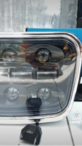 LAMPU DEPAN DAYMEKER OVAL 10 LED SET BATOK PNP YAMAHA RX KING RXK RXS HONDA GL 100 GL 125 GL PRO GL MAX WIN RX KING