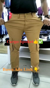 cargo pant Kain tebal pakai sedap ready stock size 28 to 40