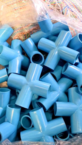 ข้อต่อสี่ทางกากบาทขนาด1/2"นิ้วและ3/4"นิ้ว