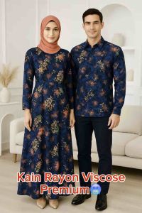 Kain Rayon Viscose Premium Motif Bunga Abstract Adem halus lembut tidak menerawang harga per 05m