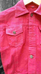 Jaket Jeans Desain Anak Sobek Kotak Karakter Lucu 1-12 Tahun