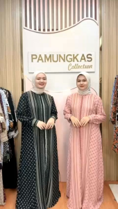 Inara Dress Wanita Remaja Dewasa Nyaman Ringan Dipakai Tidak Menerawang