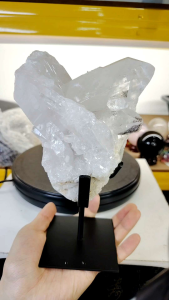 Natural High Grade Brazil White Quartz Crystal Cluster Ornament BCQ02