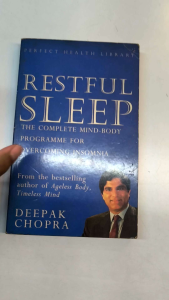 Restful Sleep |Health book and wellness book | used book