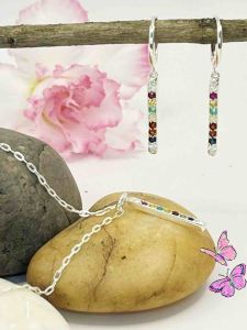 ชุดจี้+ต่างหูพลอยนพเก้า พลอยแท้ตามตำรา ทับทิม ไพลิน บุษราคัมคะ มรกต ตาแมว โกเมน มุนสโตน ตัวเรือนเงินแท้ ใส่ได้ทุกโอกาส